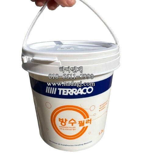 테라코 방수필러 1.2kg 크랙보수 크림방수제 / 하다건재