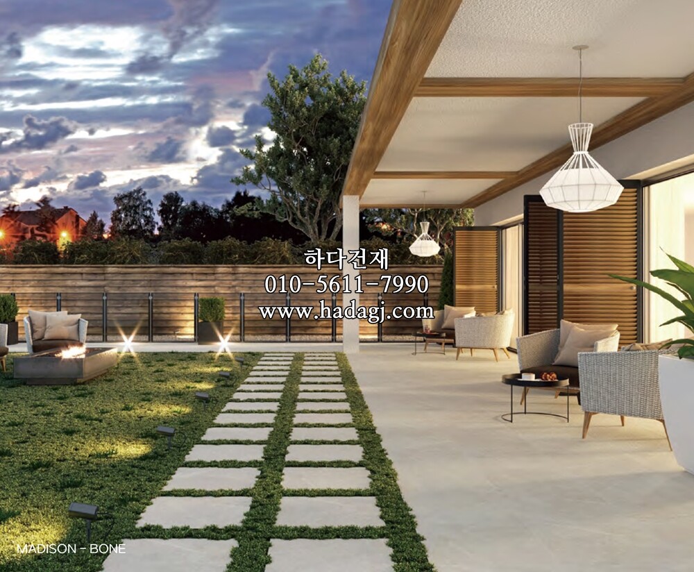 세라믹데크 메디슨 600x600x20T 본 MADISON 페데스탈타일 / 하다건재