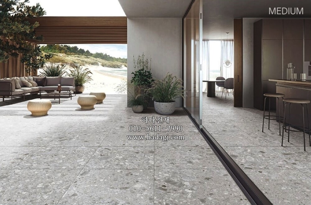 세라믹데크 체포스톤 600x600x20T 미디엄그레이 CEPPO STONE 페데스탈타일 / 하다건재