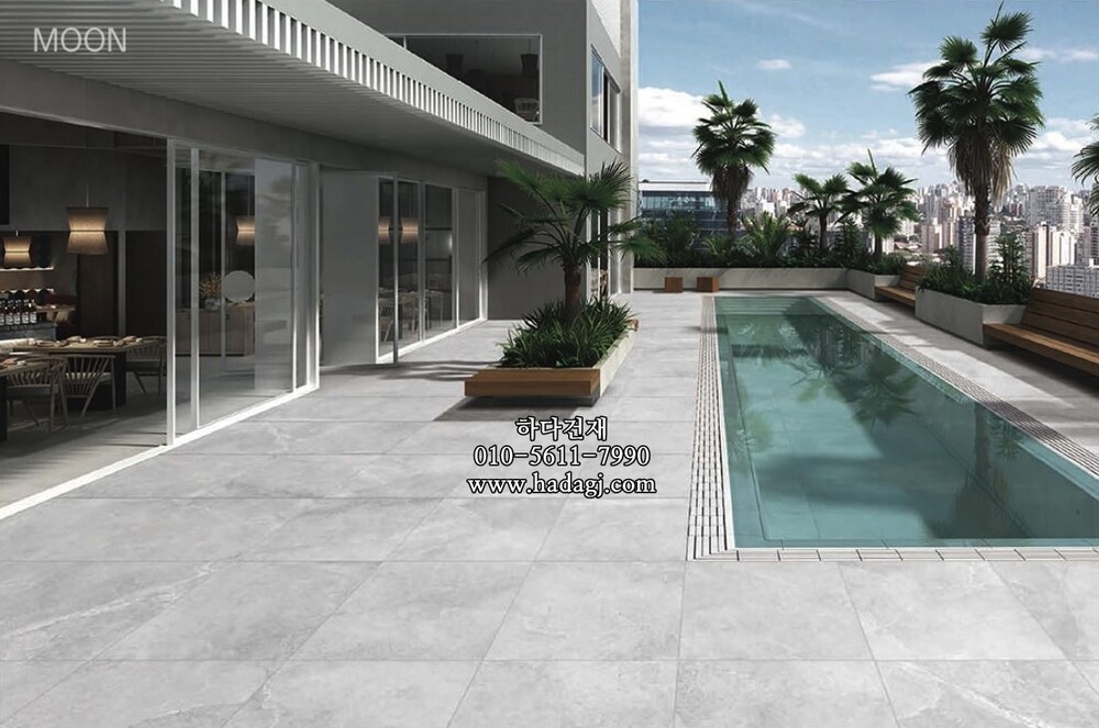 세라믹데크 엔조 600x600x20T 문 ENZO 페데스탈타일 / 하다건재