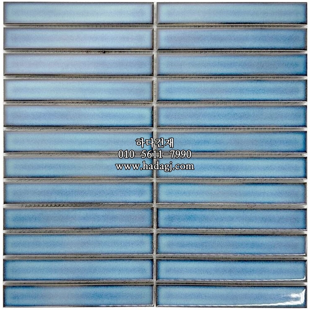 직각 모자이크타일 22x145x5T 티파니 유광 / 하다건재