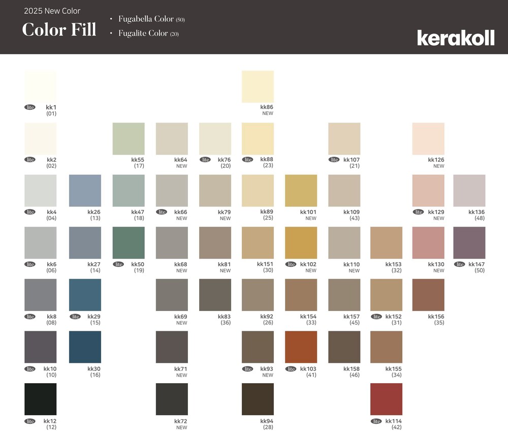 케라콜 푸가벨라 컬러메지 줄눈시멘트 3kg / 하다건재