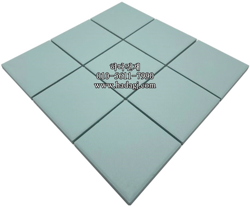 정각 모자이크타일 97x97x6T 민트 논슬립 / 하다건재