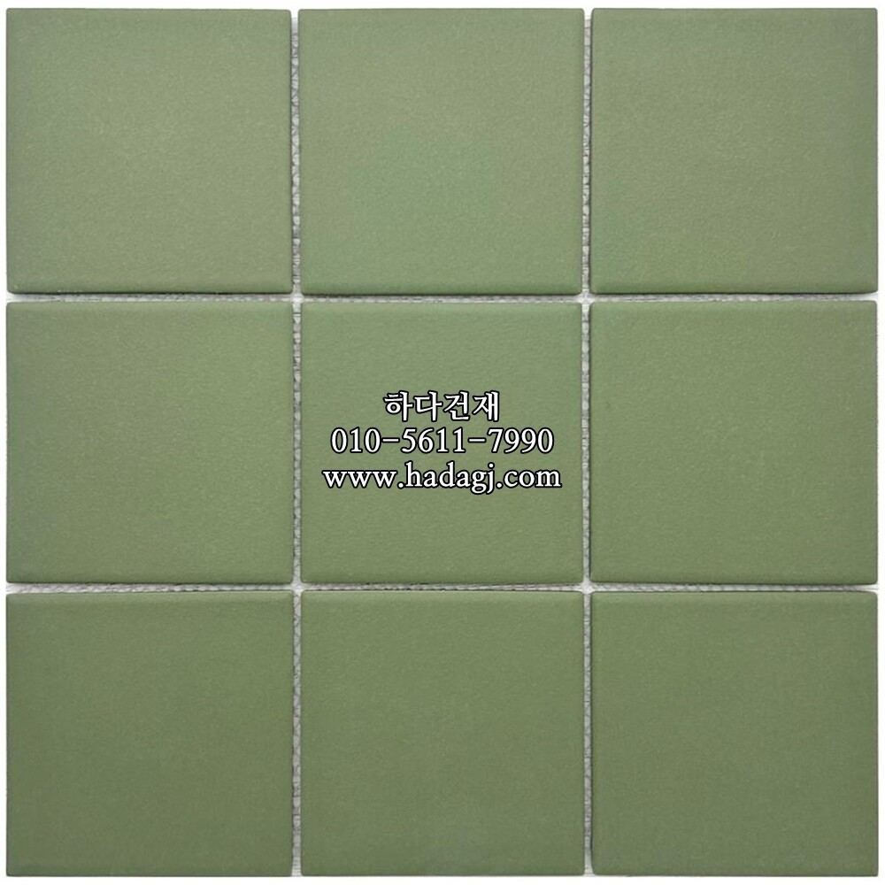 정각 모자이크타일 97x97x6T 말차 논슬립 / 하다건재