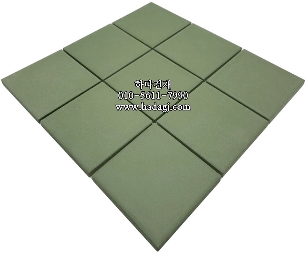 정각 모자이크타일 97x97x6T 말차 논슬립 / 하다건재