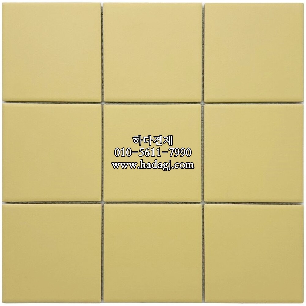 정각 모자이크타일 97x97x6T 버터 논슬립 / 하다건재
