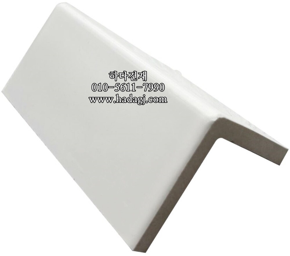 정각 모자이크타일 코너 97x97x6T 화이트 유광 / 하다건재