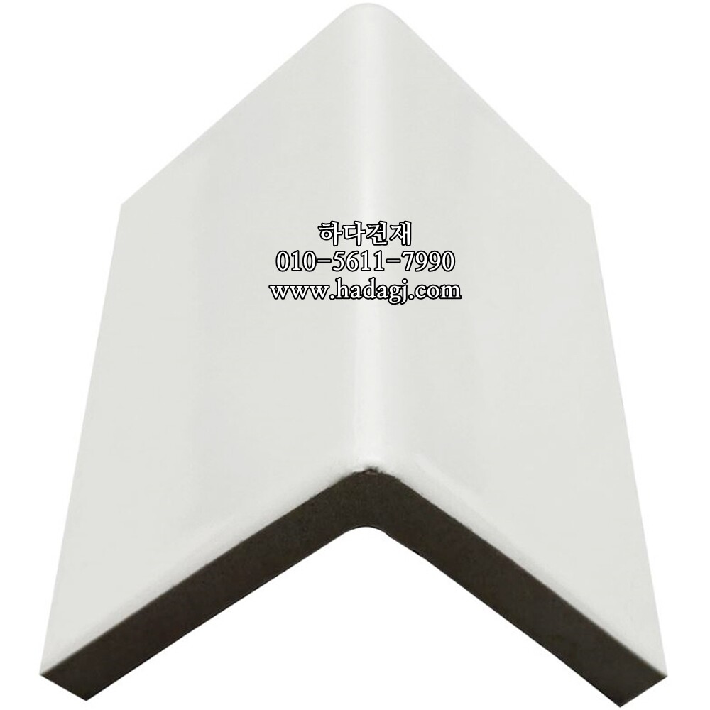 정각 모자이크타일 코너 97x97x6T 화이트 유광 / 하다건재