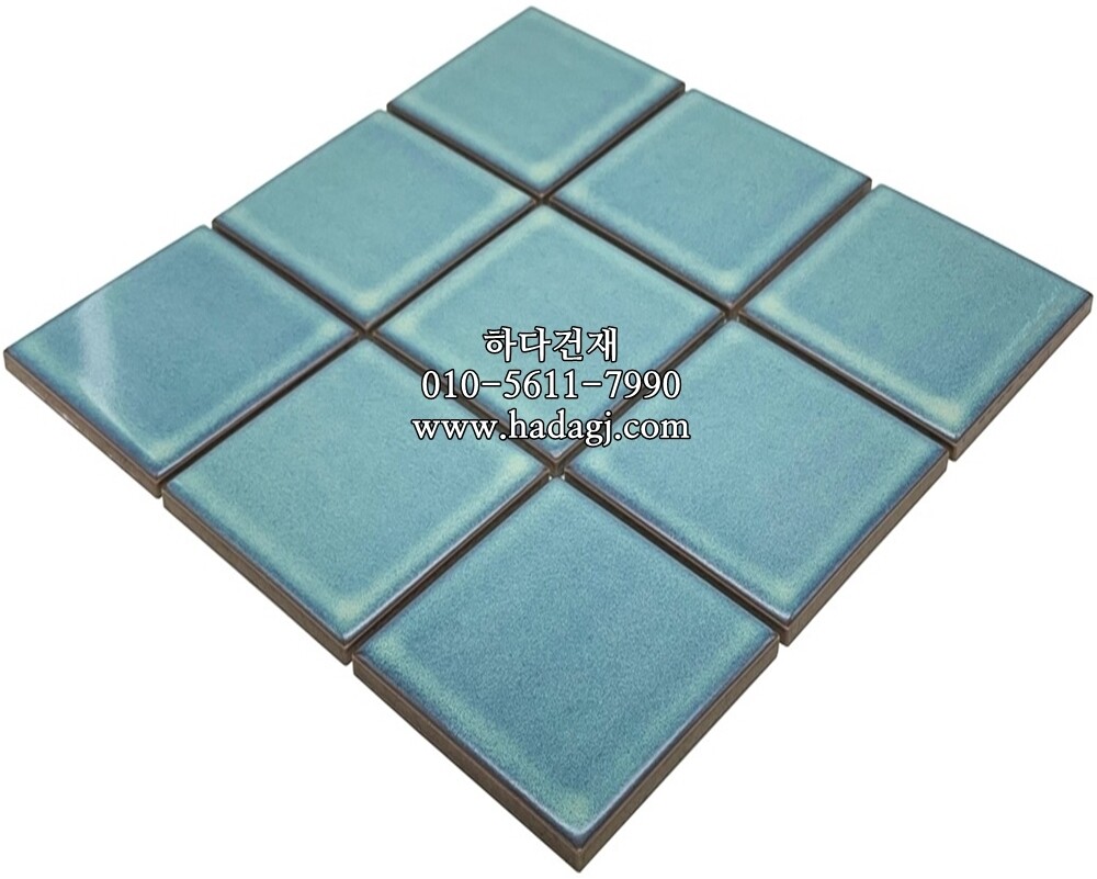 정각 모자이크타일 97x97x6T 티파니 유광 / 하다건재