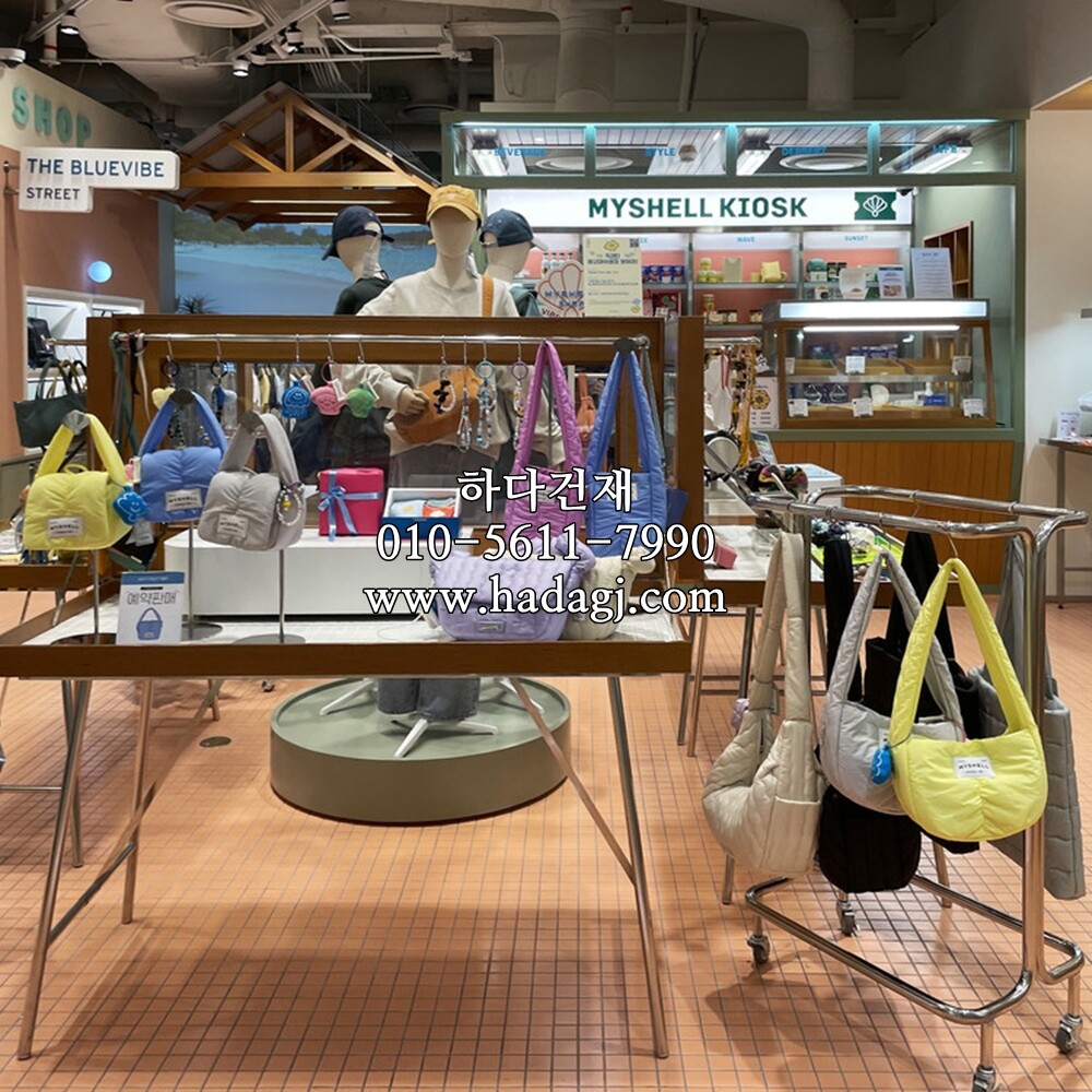 정각 모자이크타일 48x48x6T 오렌지핑크 무광 / 하다건재