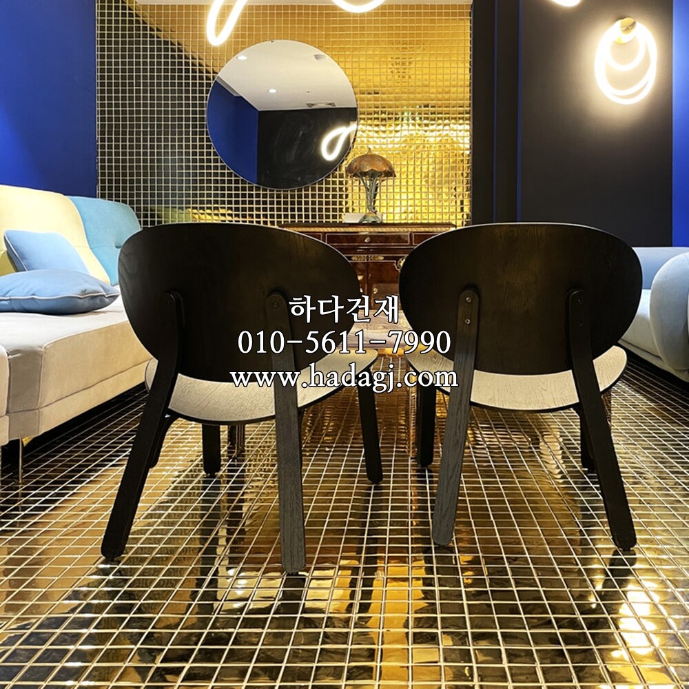 정각 모자이크타일 48x48x6T 골드 유광 / 하다건재