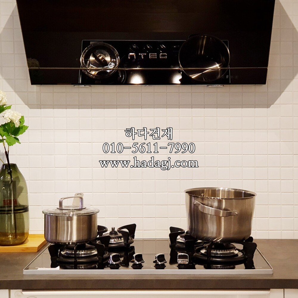 정각 모자이크타일 48x48x6T 화이트 무광 / 하다건재