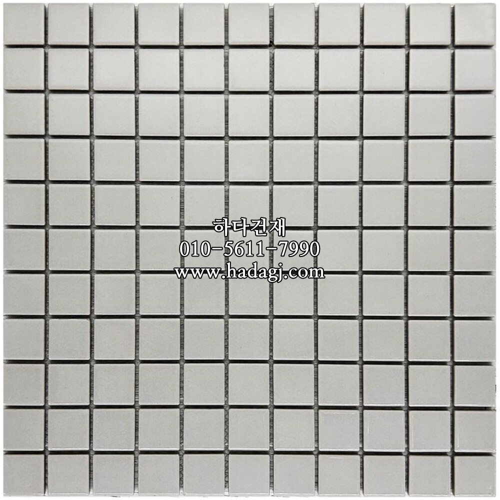 정각 모자이크타일 25x25x6T 크레용 유광 / 하다건재