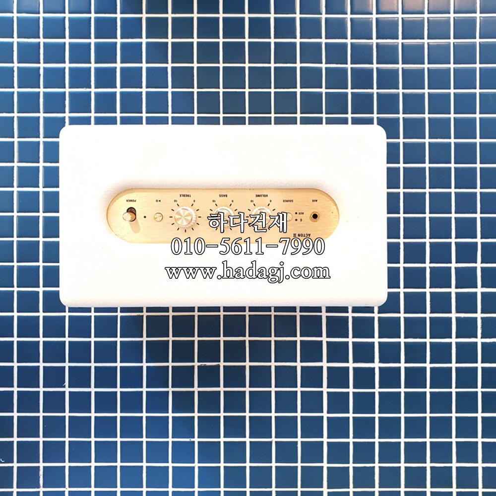 정각 모자이크타일 25x25x6T 아쿠아 무광 / 하다건재