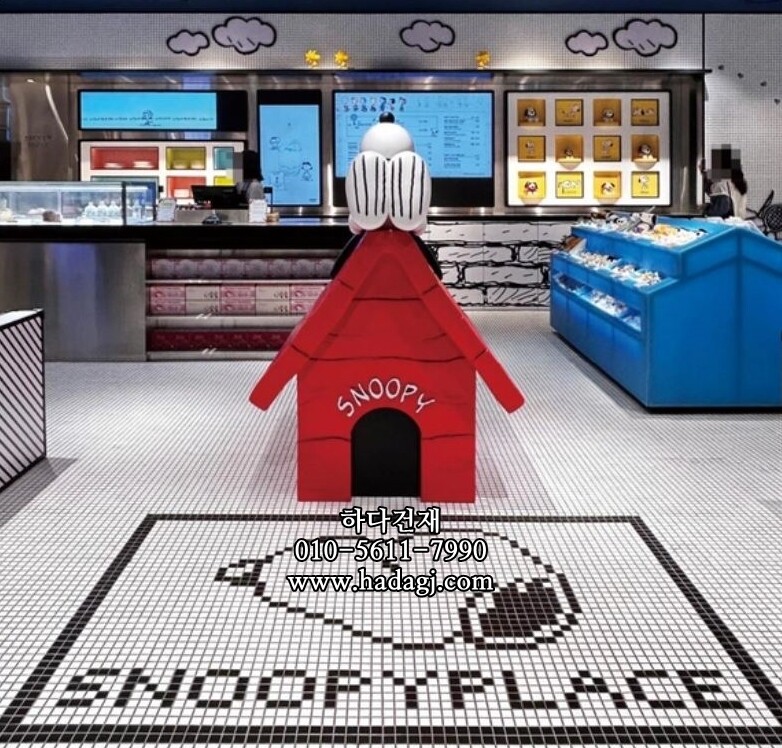 정각 모자이크타일 25x25x6T 화이트 무광 / 하다건재