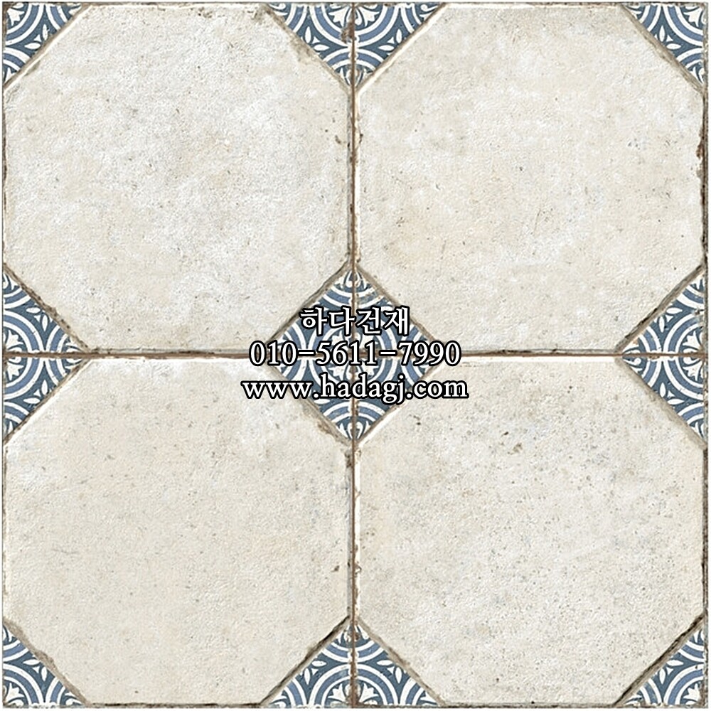 패턴 포세린타일 452x452X9.5T FS FIELD BLUE LT 하다건재