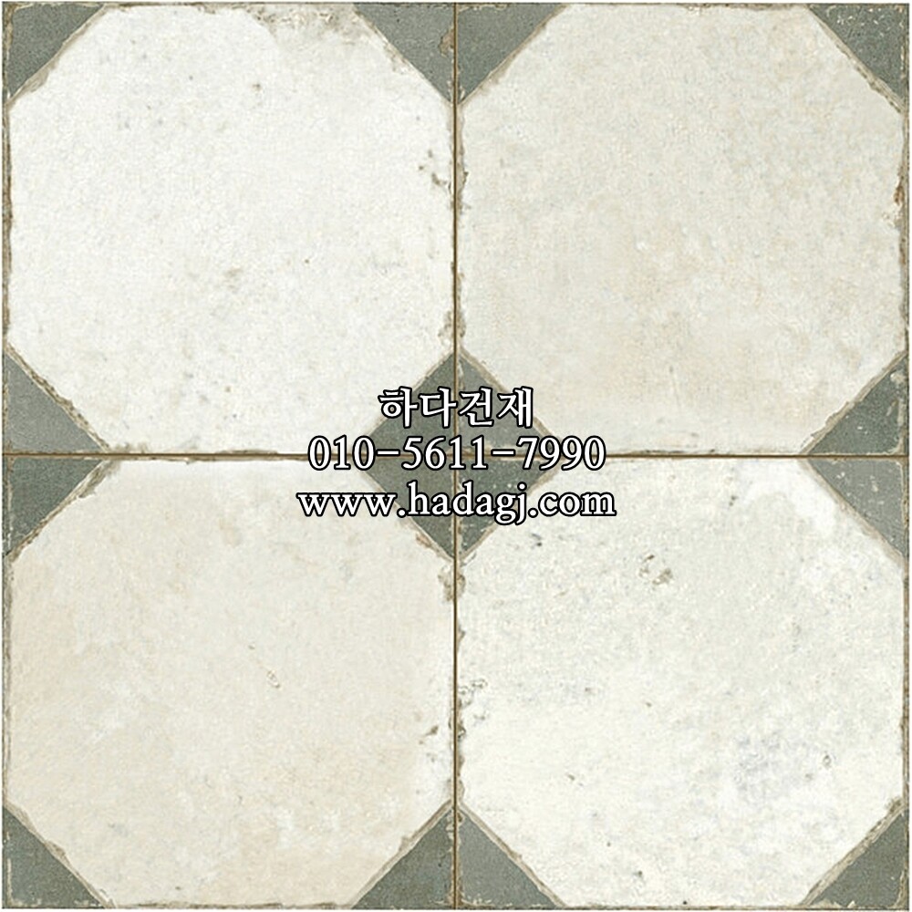 패턴 세라믹타일 450x450X9.5T FS YARD SAGE / 하다건재 스페인타일