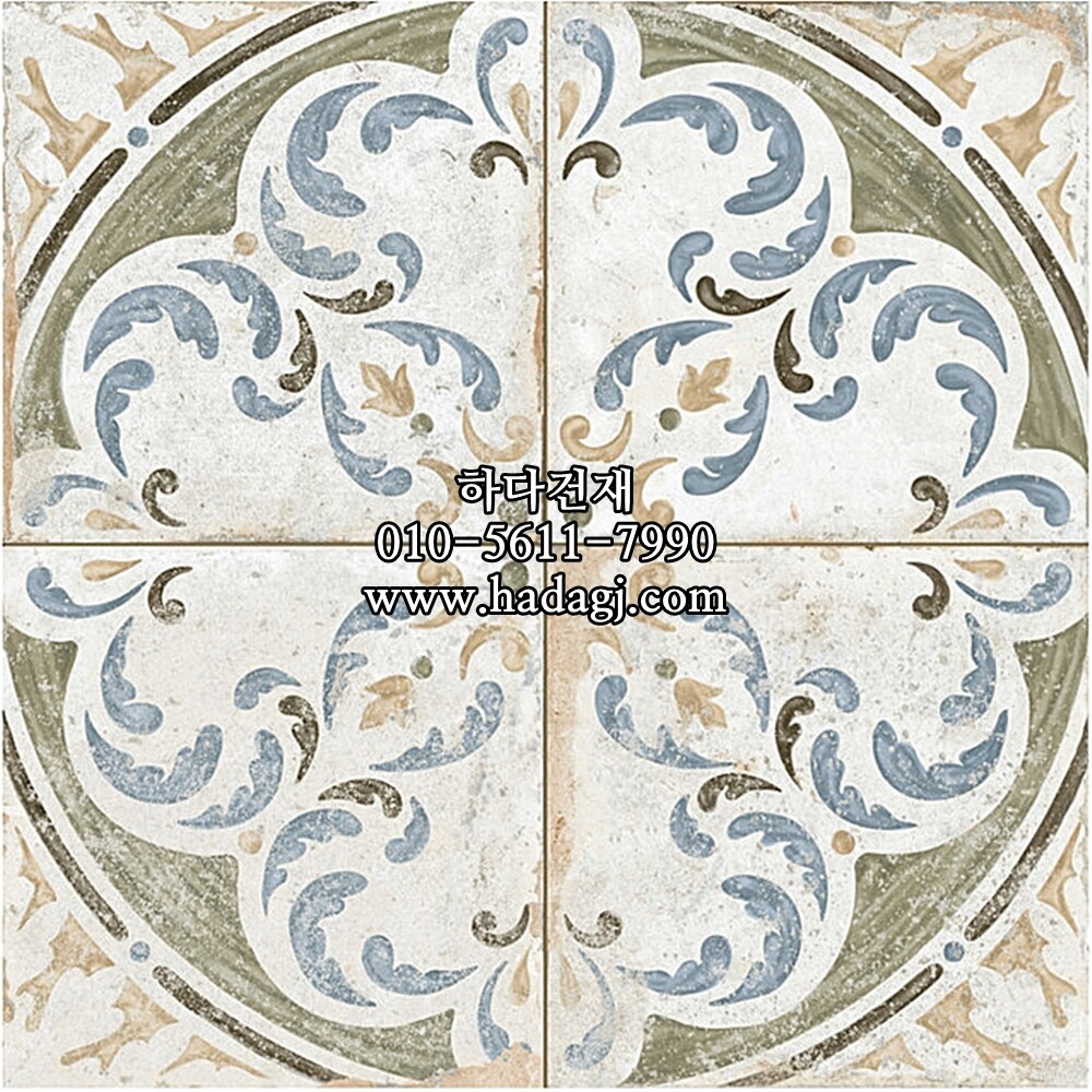 패턴 세라믹타일 FS PORTO AMARAL 450x450X9.5T / 하다건재 스페인타일