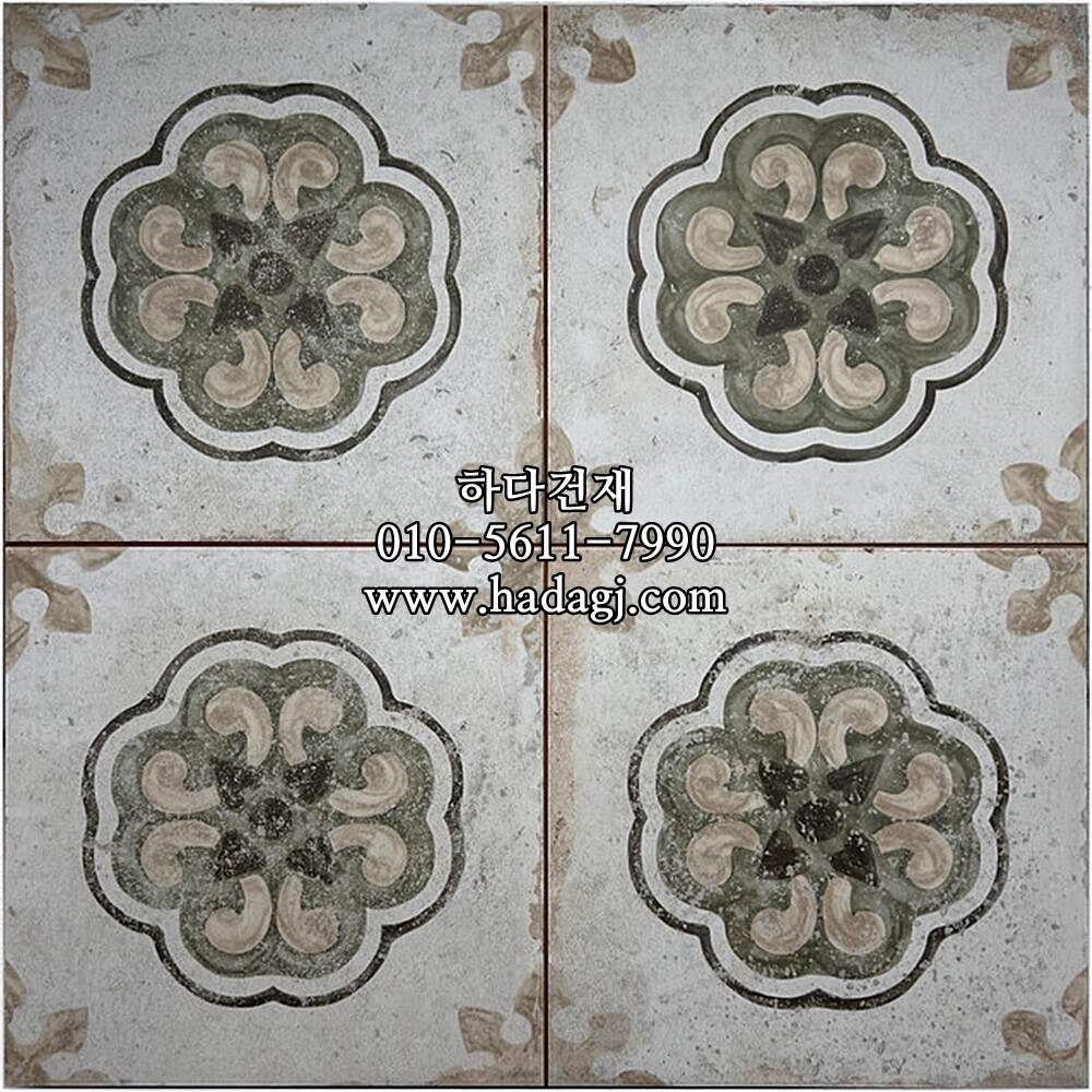 패턴 세라믹타일 FS PORTO FLAVIA 450x450X9.5T / 하다건재 스페인타일