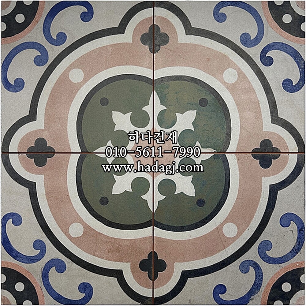 패턴 세라믹타일 FS BARNA RAVAL 450x450X9.5T / 하다건재 스페인타일