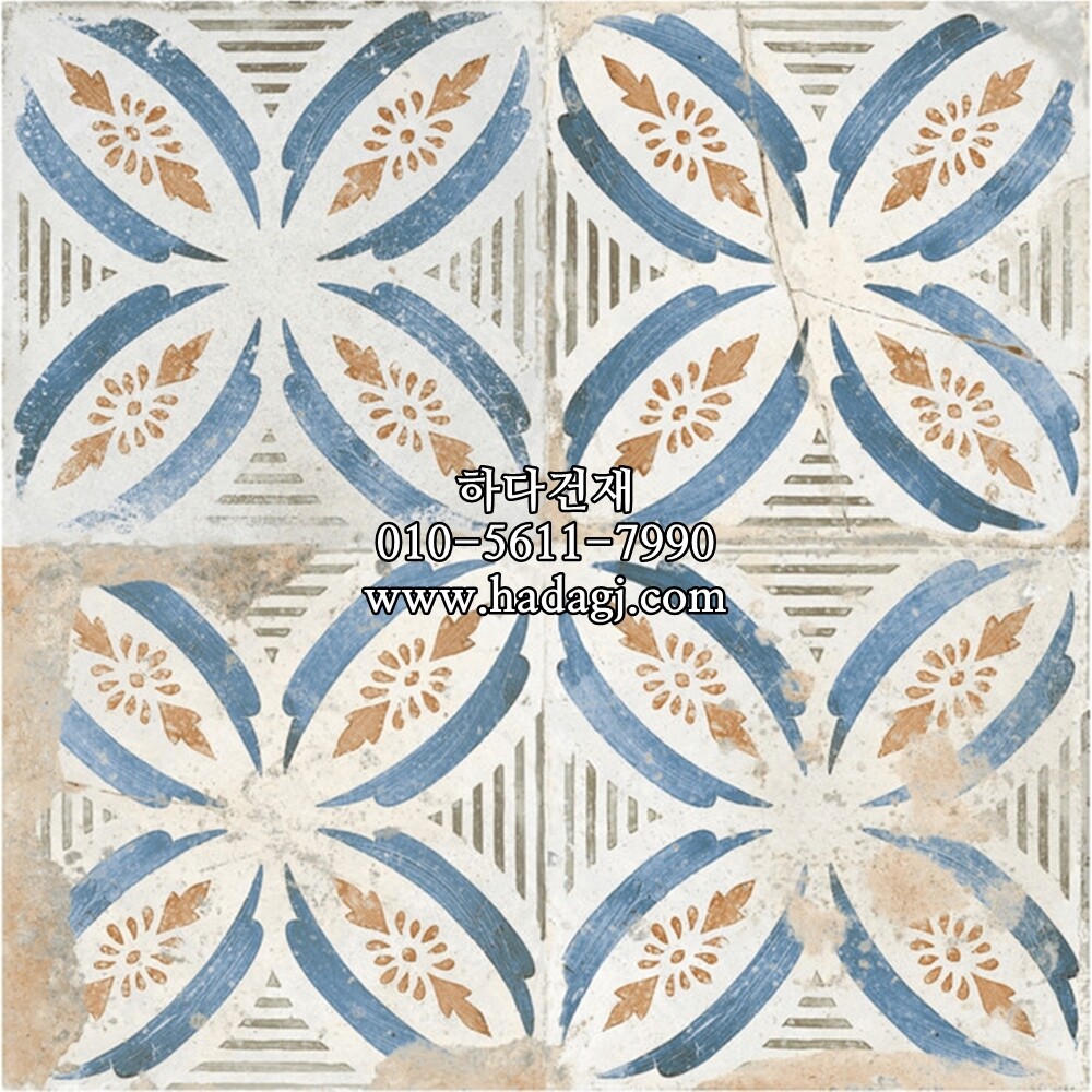 패턴 세라믹타일 FS ROOTS NO.3 450x450X9.5T 하다건재 스페인타일