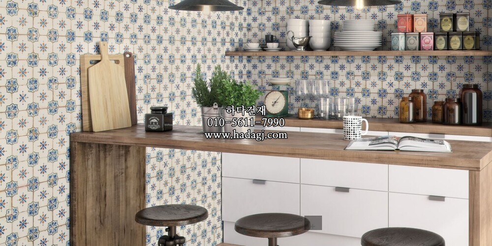 패턴 세라믹타일 FS MIRAMBEL-A 330x330X9.5T / 하다건재 스페인타일