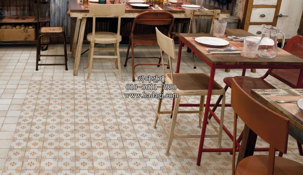 패턴 세라믹타일 FS MIRAMBEL-M 330x330X9.5T / 하다건재 스페인타일