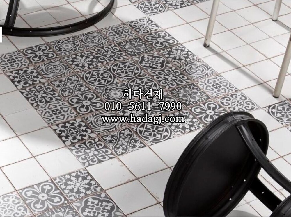 패턴 세라믹타일 FS FAENZA-N 330x330X9.5T / 하다건재 스페인타일