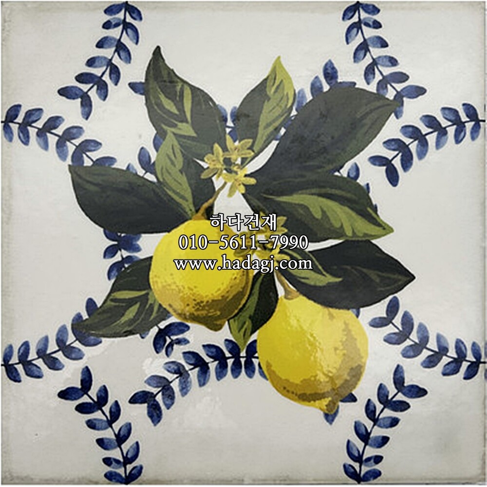 패턴 자기질타일 GIARDINO BIA. MIX LUC 200x200x10T / 하다건재