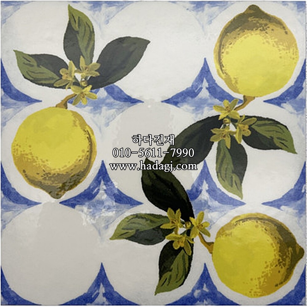 패턴 자기질타일 GIARDINO BIANCO LUC 200x200x10T / 하다건재