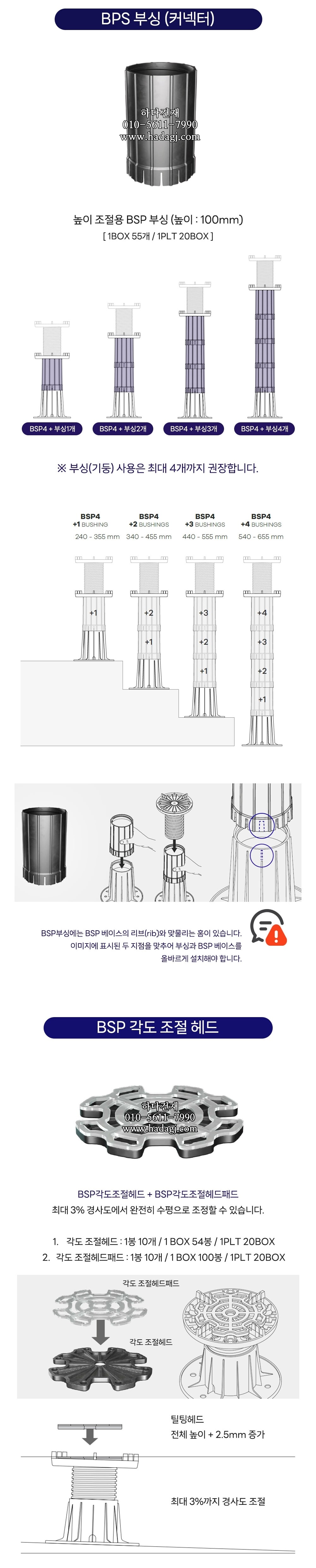 페이그란 BSP 페데스탈 데크ㅣ페데스탈 하다건재