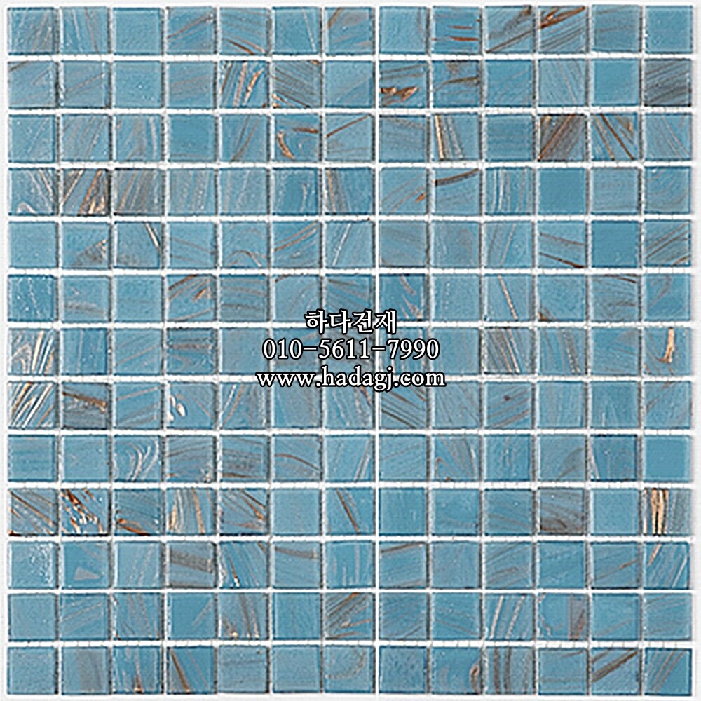 비사자 모자이크타일 20x20x4T 블루 / 하다건재