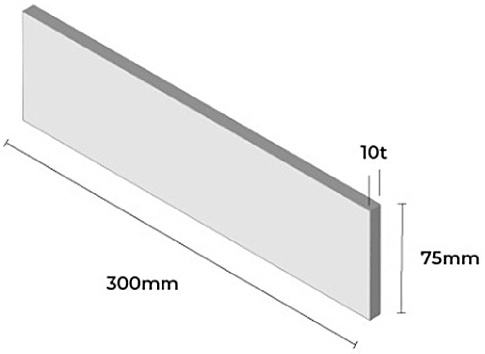 인도타일 75x300x10T 블랙 무광 도기질 세라믹타일 / 하다건재