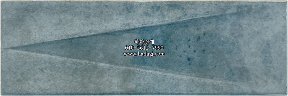 인도타일 75x225x10T 블루 데코 유광 도기질 세라믹타일 plaka zink blue deco / 하다건재