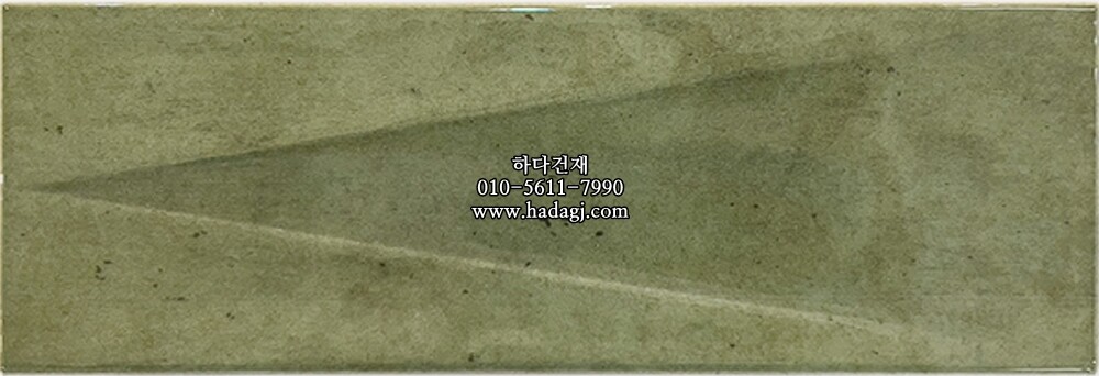 인도타일 75x225x10T 그린 데코 유광 도기질 세라믹타일 plaka wild green deco / 하다건재