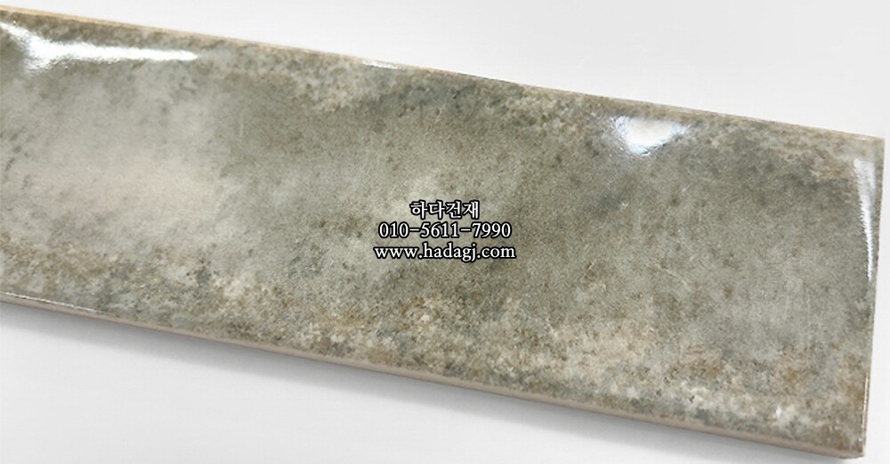 자기질타일 60x240x7.5T 빈티지그레이 유광 세라믹타일 / 하다건재