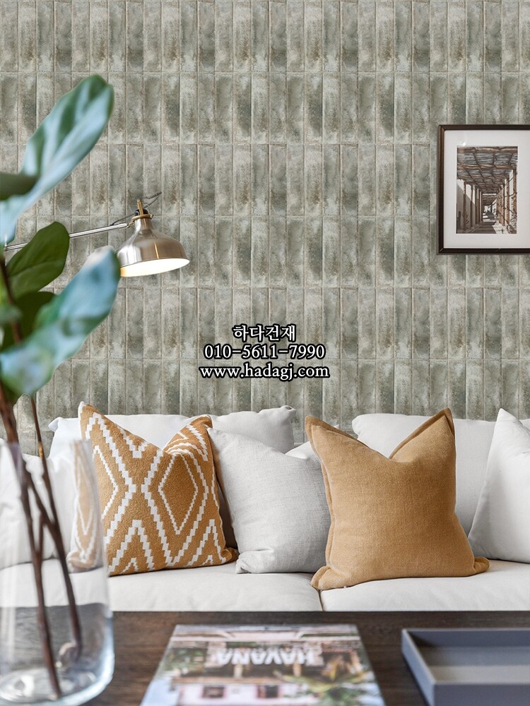 자기질타일 60x240x7.5T 빈티지그레이 유광 세라믹타일 / 하다건재