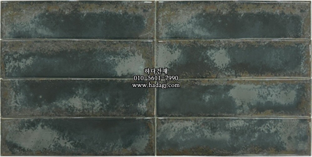 자기질타일 60x240x7.5T 빈티지블루 유광 세라믹타일 / 하다건재