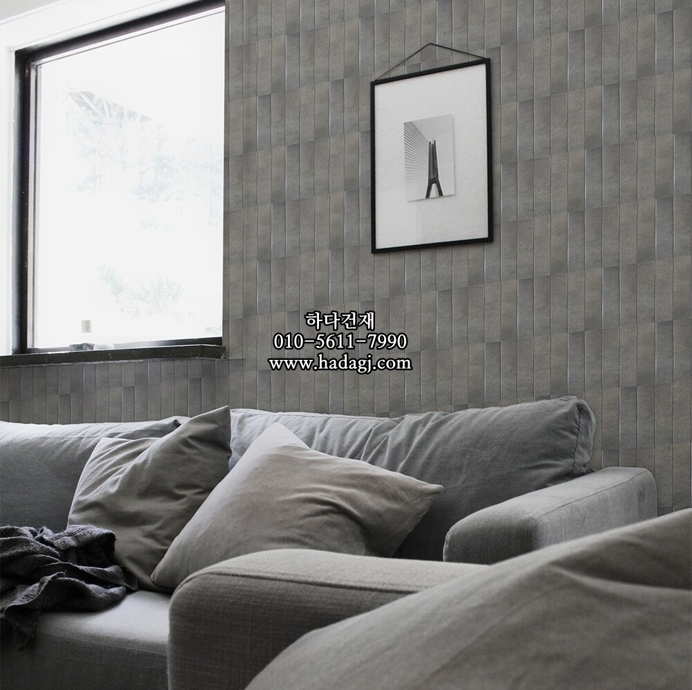 자기질타일 60x240x9T VR그레이 무광 세라믹타일 / 하다건재