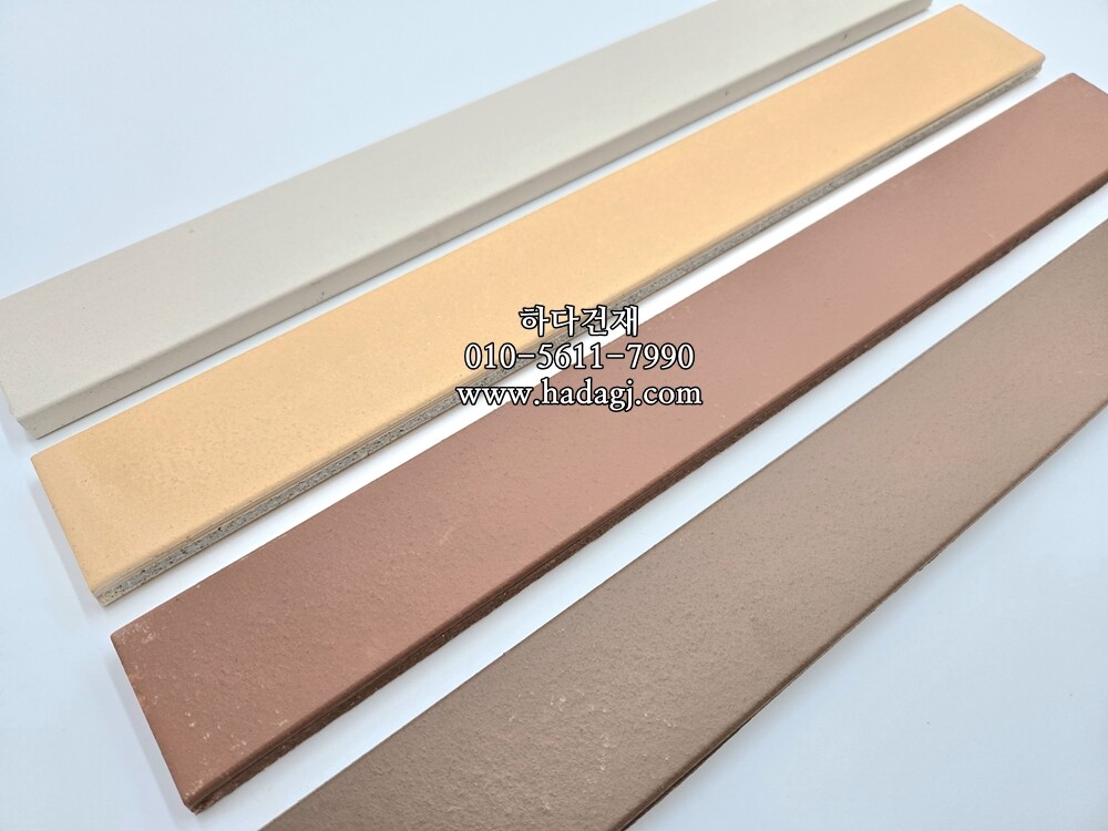 테라코타 점토롱타일 440x50x12T 화이트아이보리, 애프리콧, 레드, 브라운 / 하다건재
