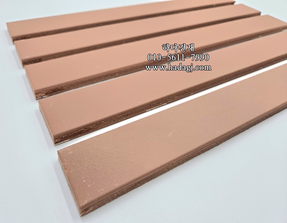 테라코타 점토롱타일 440x50x12T 레드 / 하다건재
