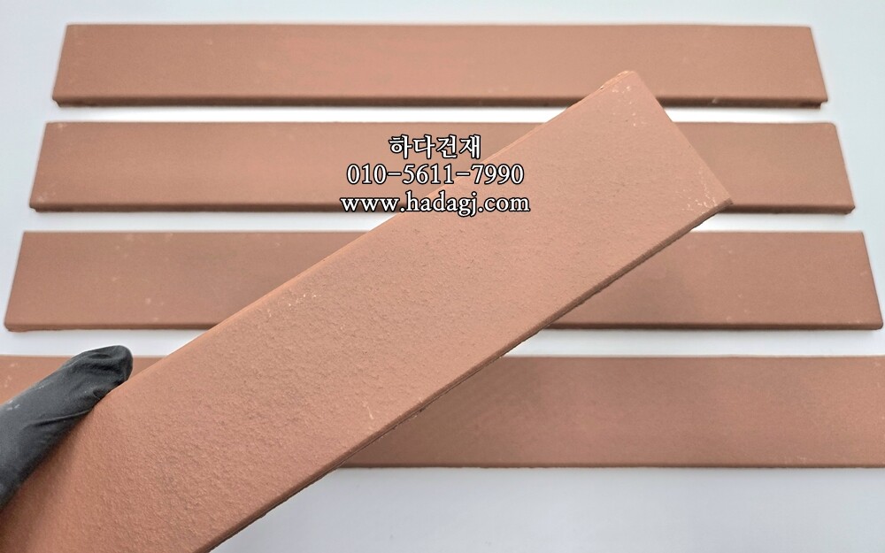 테라코타 점토롱타일 440x50x12T 레드 / 하다건재
