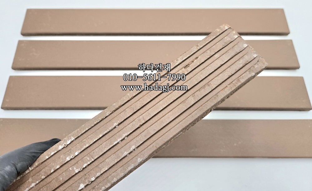 테라코타 점토롱타일 440x50x12T 브라운 / 하다건재