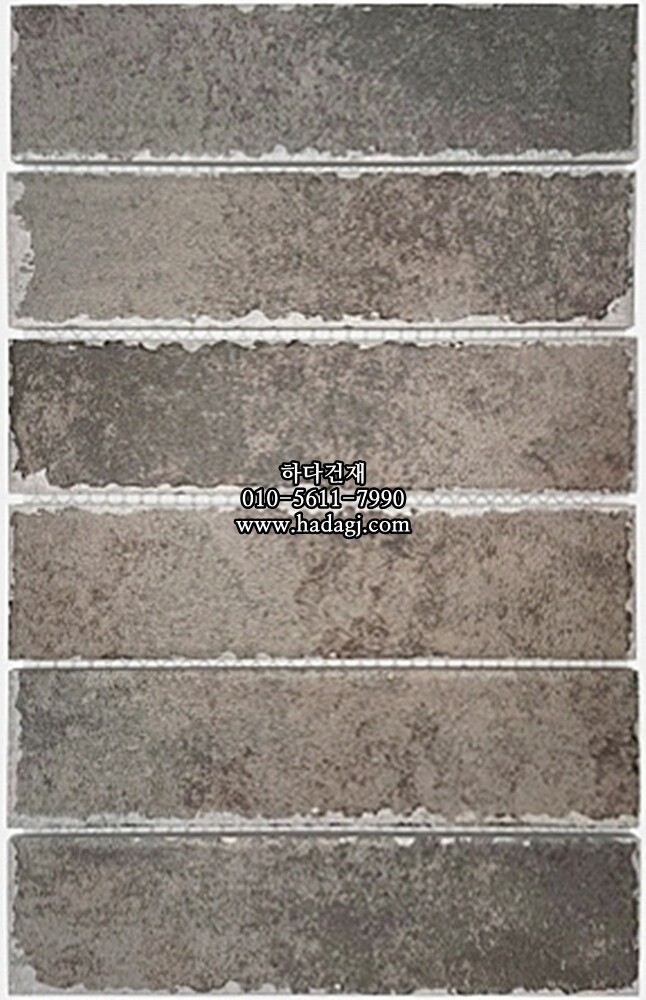 직사각 올드타운 모자이크타일 48x195x8T 블랙 무광 자기질타일 / 하다건재