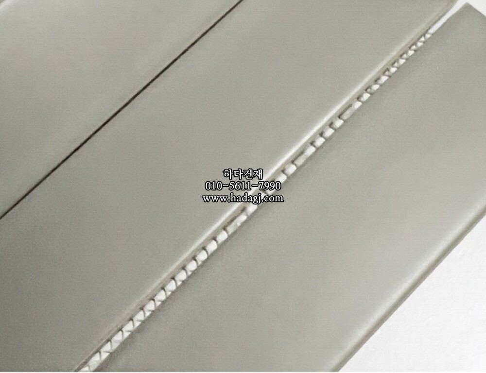 직사각 모자이크타일 45x195x7T 그레이 무광 자기질타일 / 하다건재