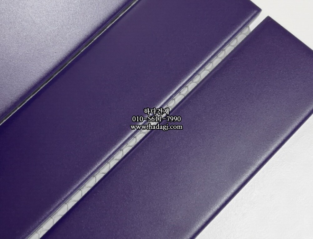 직사각 모자이크타일 45x195x7T 퍼플 무광 자기질타일 / 하다건재