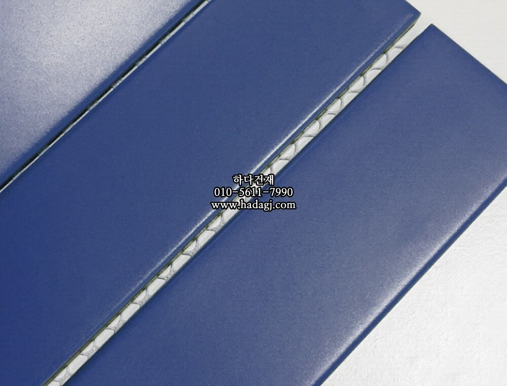 직사각 모자이크타일 45x195x7T 인디고 블루 무광 자기질타일 / 하다건재