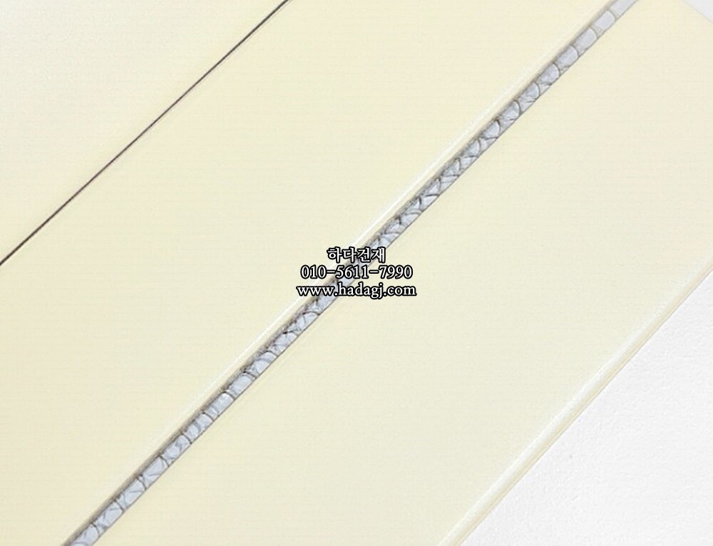 직사각 모자이크타일 45x195x7T 아이보리 무광 자기질타일 / 하다건재