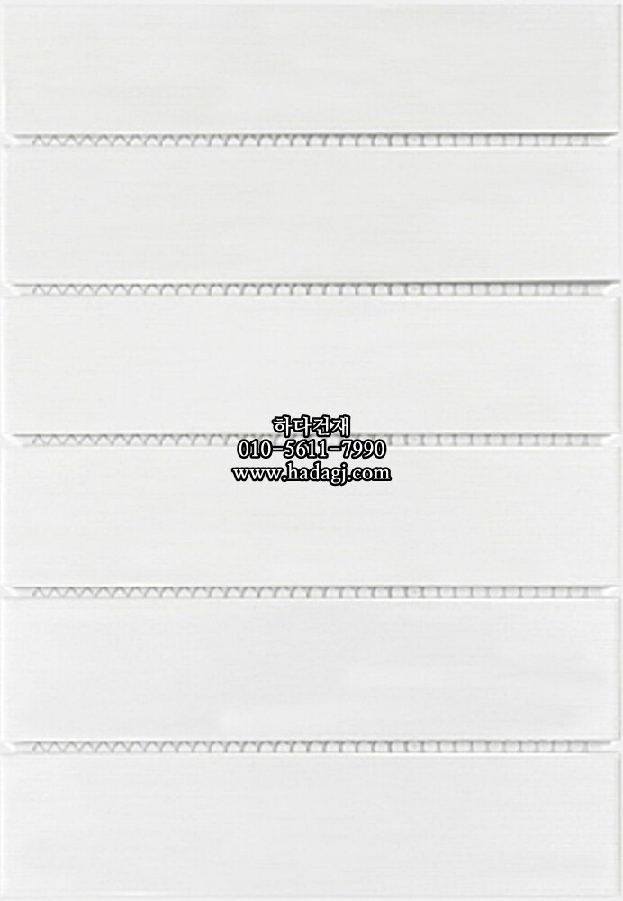 직사각 모자이크타일 45x195x7T 화이트 유광 자기질타일 / 하다건재