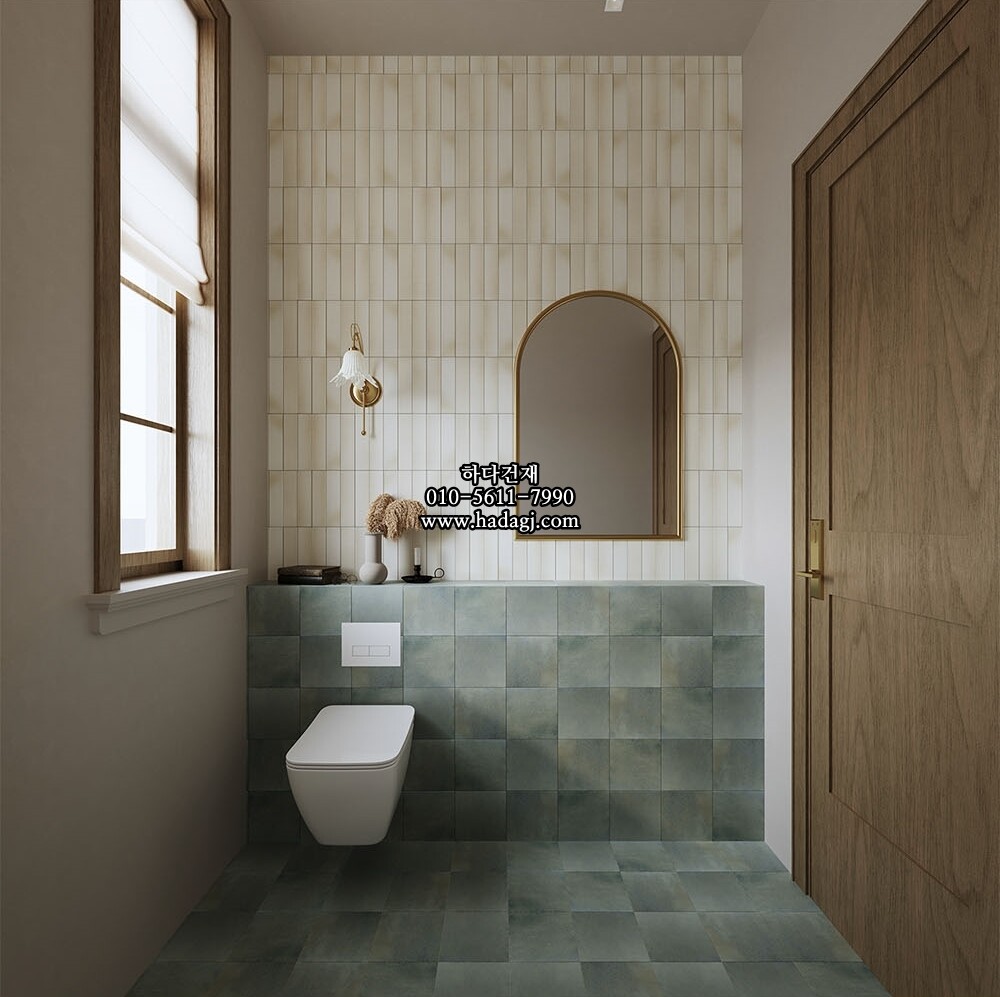 자기질타일 200x200x9T 블루 무광 정사각 / 하다건재